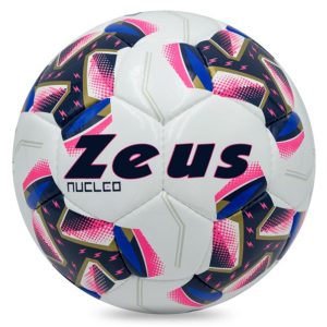 Zeus Nucleo Balón de fútbol blanco/fucsia